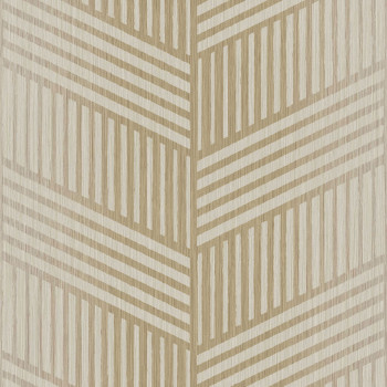 Goldbeige Vliestapete, geometrisches Muster, 24482, Textum, Cristiana Masi by Parato