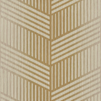 Goldbeige Vliestapete, geometrisches Muster, 24483, Textum, Cristiana Masi by Parato