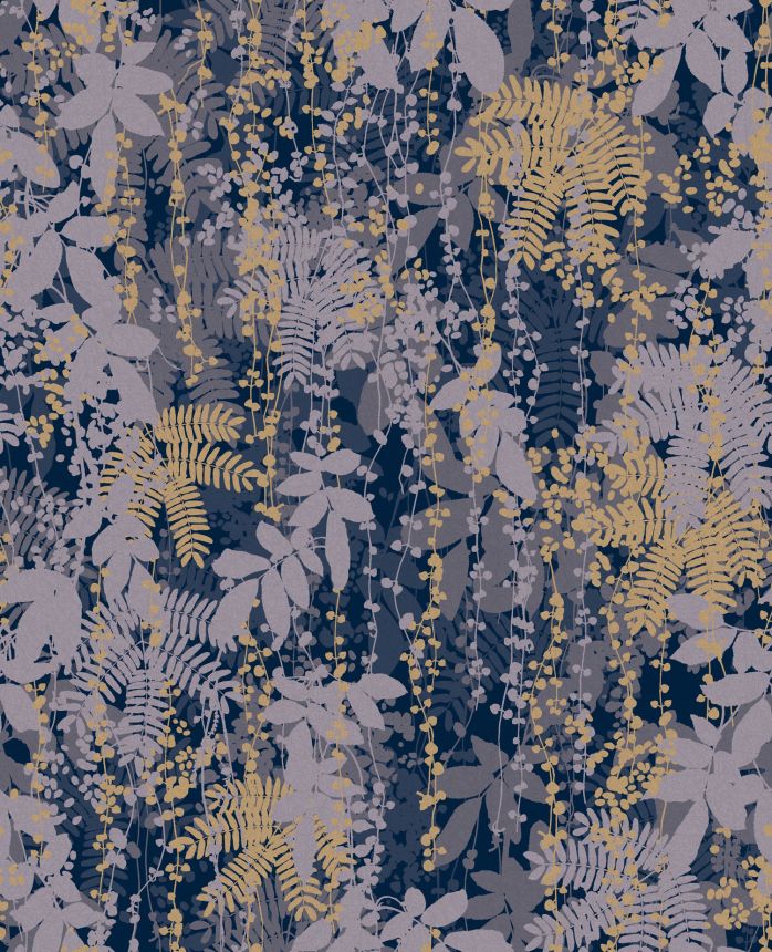 Blaue Tapete, Blätter, 120382, Wiltshire Meadow, Clarissa Hulse