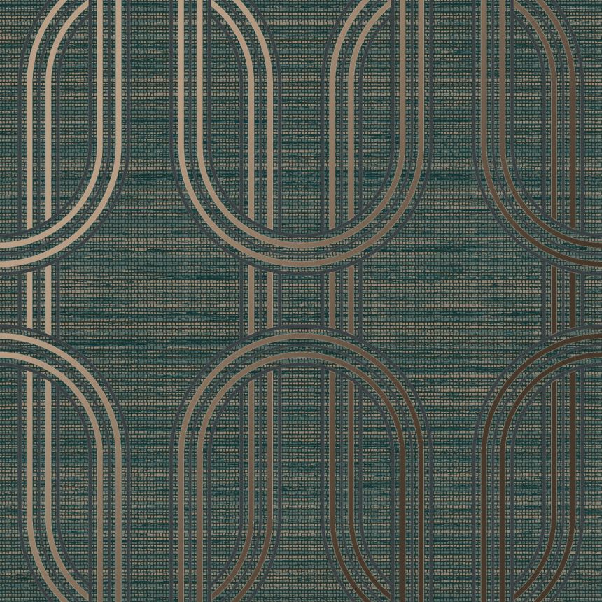 Grüne Luxustapete mit geometrischen Mustern, 120859 Indulgence Graham Brown