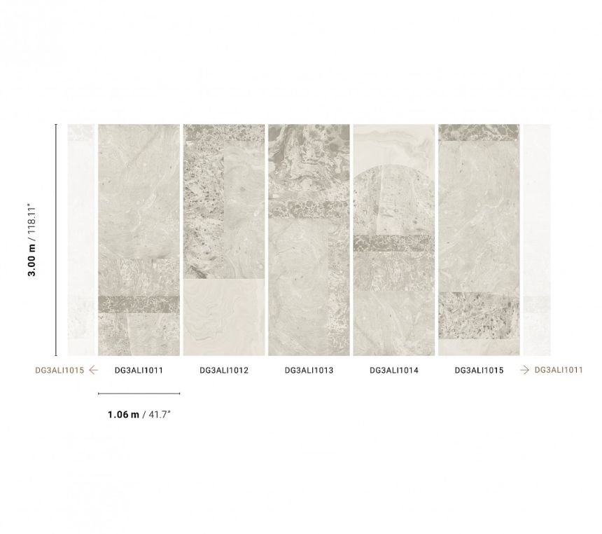 Fototapete, Grauer Marmor, DG3ALI1015, Wall Designs III, Khroma by Masureel