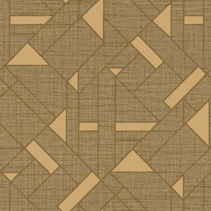 Goldene Luxustapete mit geometrischen Mustern, Z18941, Trussardi 7, Zambaiti Parati