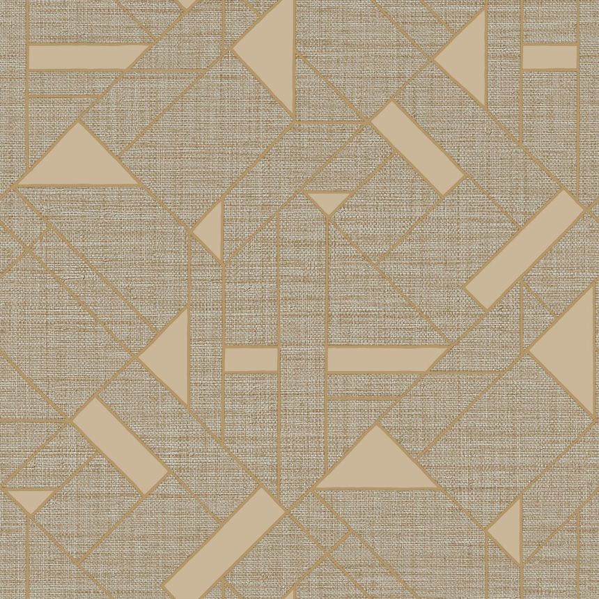 Graubraune Luxustapete mit geometrischen Mustern, Z18946, Trussardi 7, Zambaiti Parati