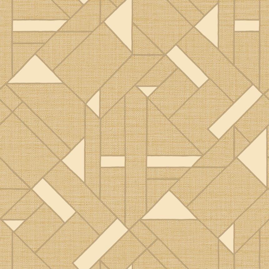 Beige Luxustapete mit geometrischen Mustern, Z18948, Trussardi 7, Zambaiti Parati