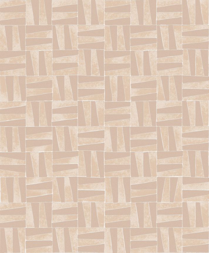 Beige Tapete mit geometrischem Muster, YSA301, Mysa, Khroma by Masuree