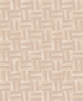 Beige Tapete mit geometrischem Muster, YSA301, Mysa, Khroma by Masuree