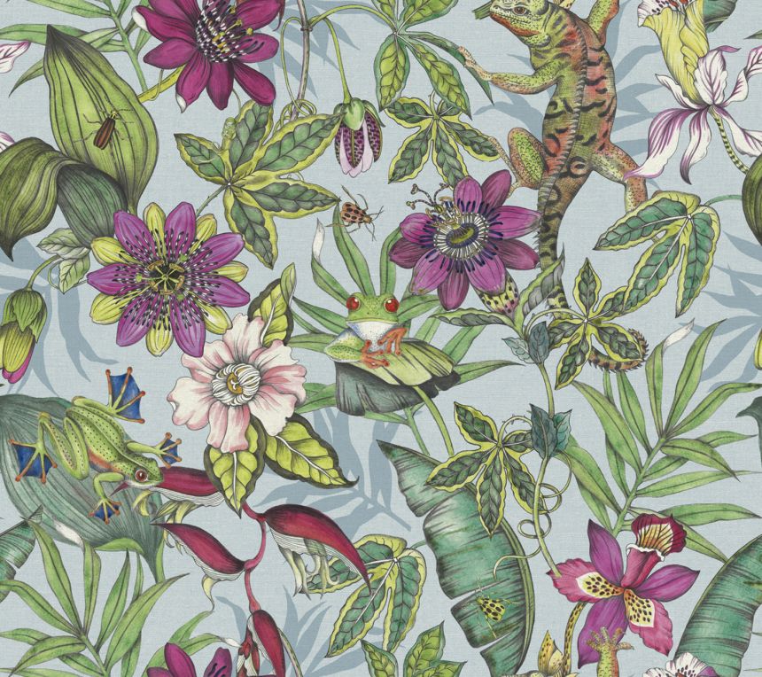 Vliestapete, Tropenwald, Blumen, Tiere, BL1701, Blooms Second Edition Resource Library, York