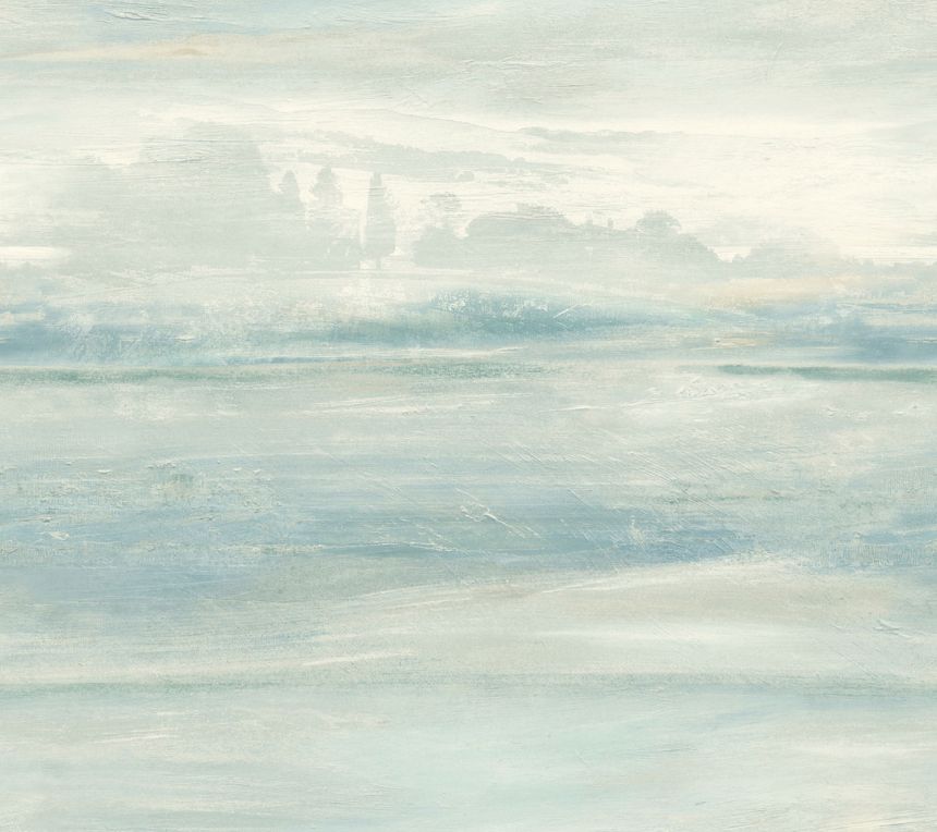 Blaugrüne Tapete, Landschaft im Nebel, SO2434, Candice Olson Casual Elegance, York
