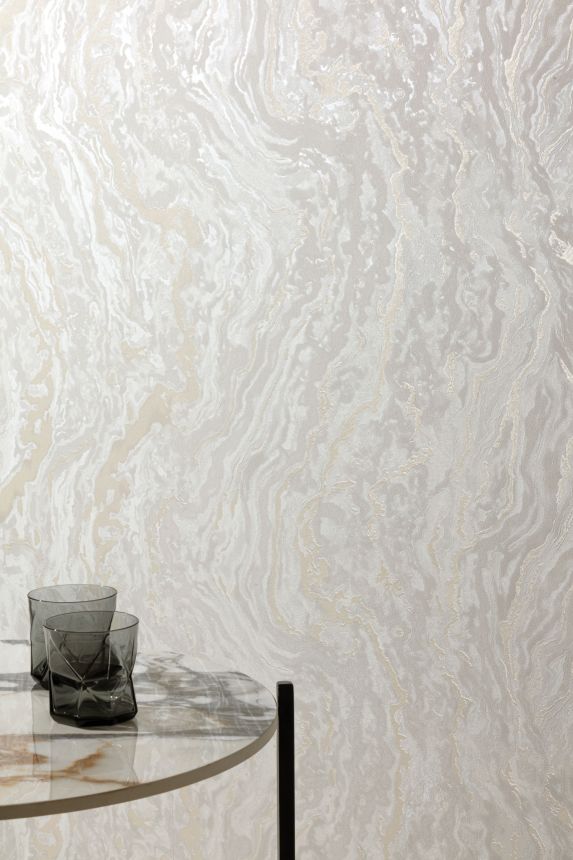 Weiß marmorierte Vliestapete, UR1401, Universe 4, Grandeco