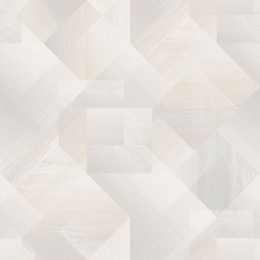 Grau-weiße Tapete mit geometrischen Mustern, UR3221, Universe 4, Grandeco
