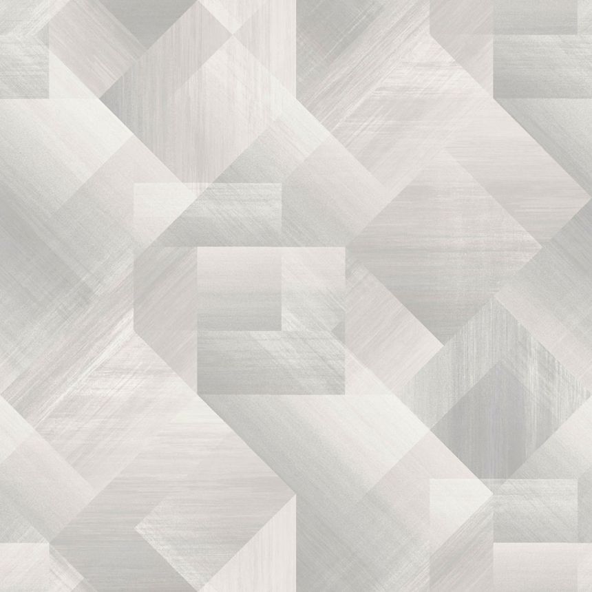 Grau-beige Tapete mit geometrischen Mustern, UR3222, Universe 4, Grandeco