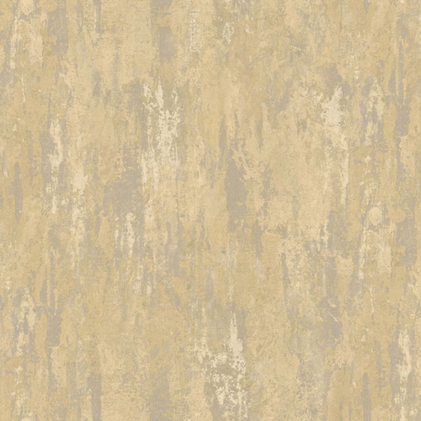 Gold-silberne Vliestapete, Stuckmotiv,78602, Makalle II, Limonta