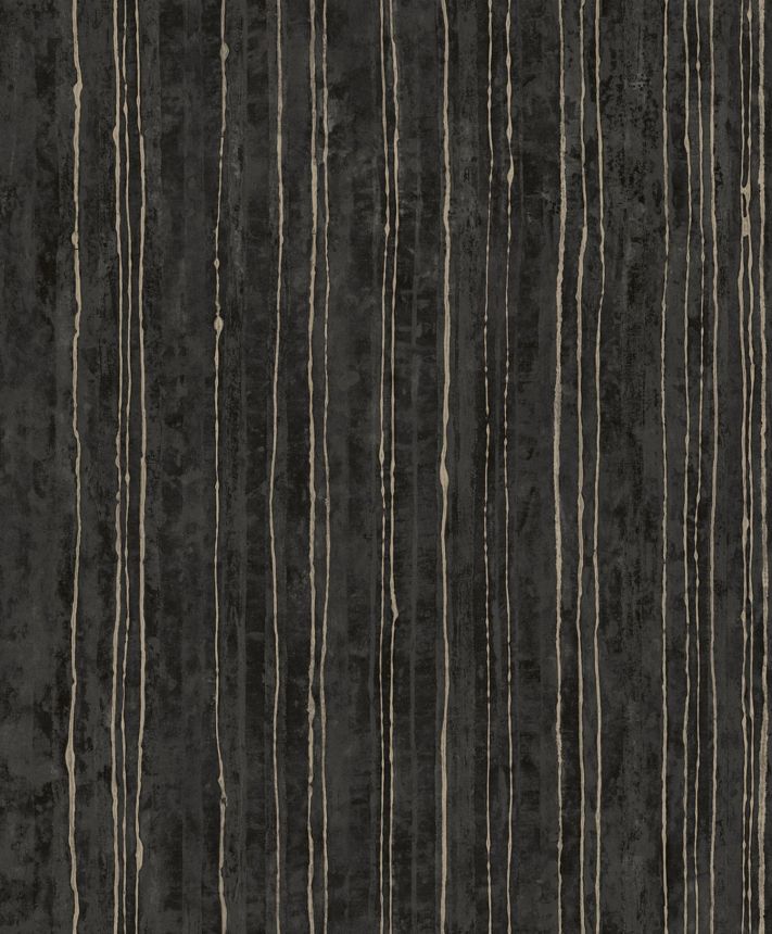 Schwarz gestreifte Luxustapete, 57708, Aurum II, Limonta
