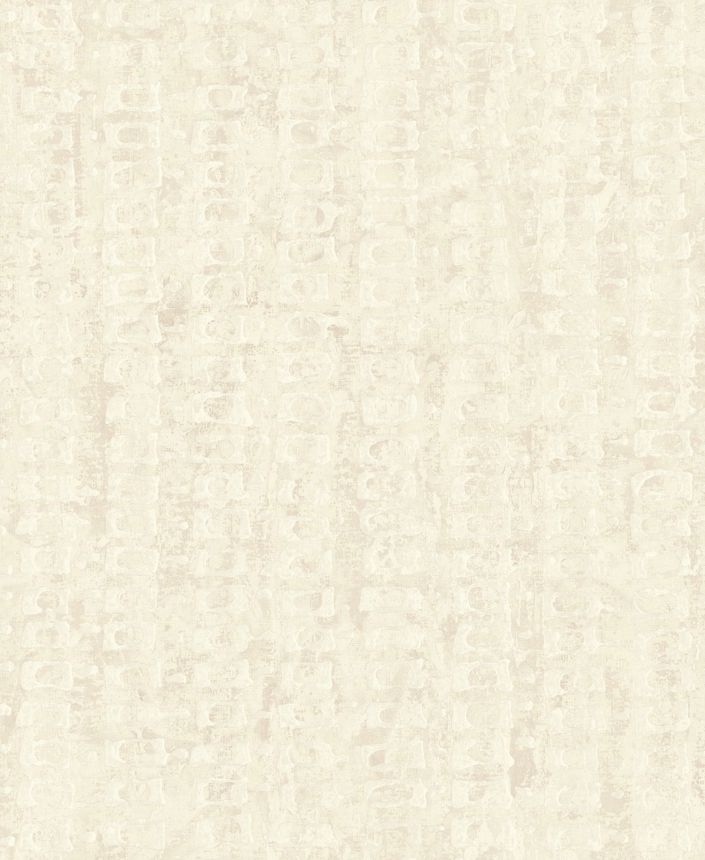 Cremefarbene Luxustapete mit geometrischen Mustern, 58706, Aurum II, Limonta