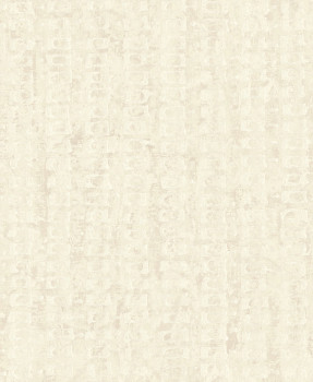 Cremefarbene Luxustapete mit geometrischen Mustern, 58706, Aurum II, Limonta