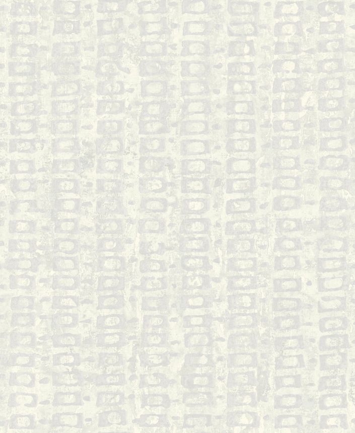 Weiße Luxustapete mit geometrischen Mustern, 58711, Aurum II, Limonta