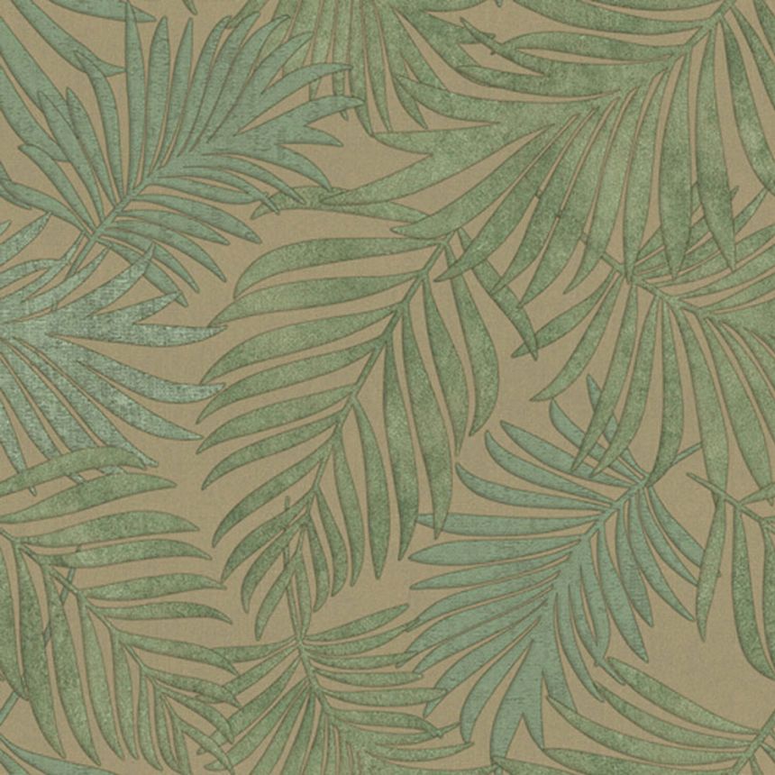 Luxuriöse grüne Tapete mit Blättern, 07510, Makalle II, Limonta