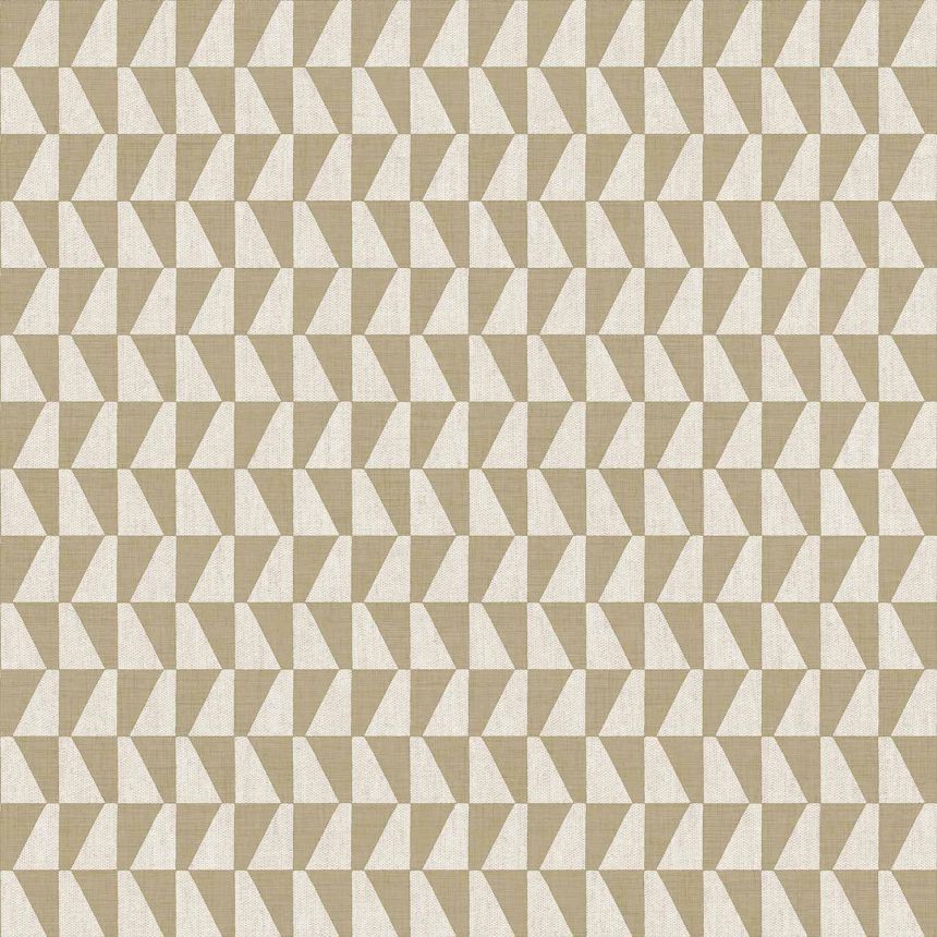 Beige-weiße Vliestapete, geometrisches Muster, 30178, Energie, Cristiana Masi by Parato