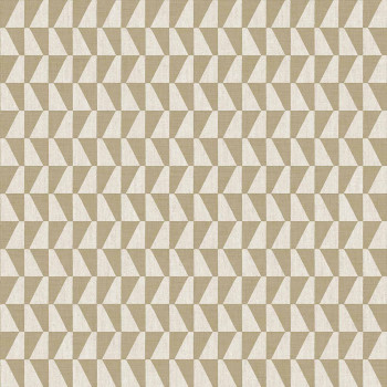 Beige-weiße Vliestapete, geometrisches Muster, 30178, Energie, Cristiana Masi by Parato