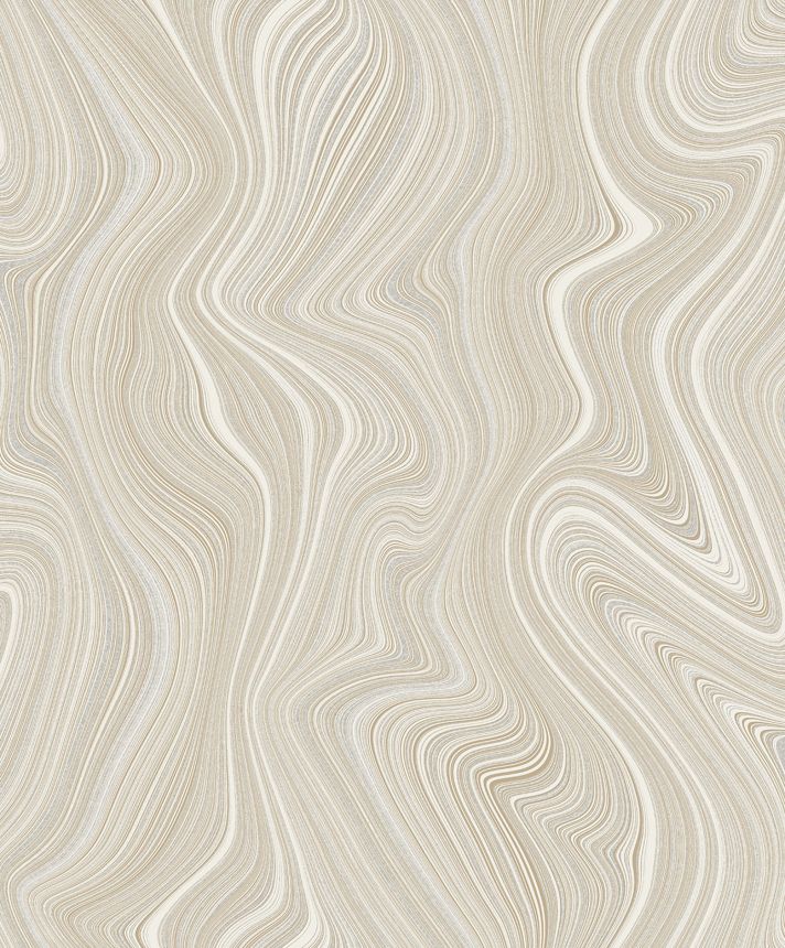 Vliestapete, Linien, grau-beige, SO27053, Soleado, Decoprint