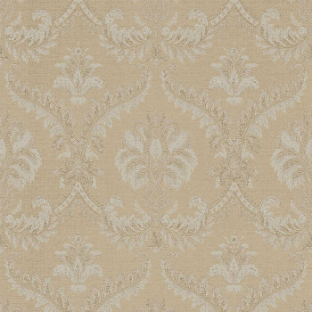 Beige-goldene Barocktapete, 33333, Tradizioni, Cristiana Masi by Parato