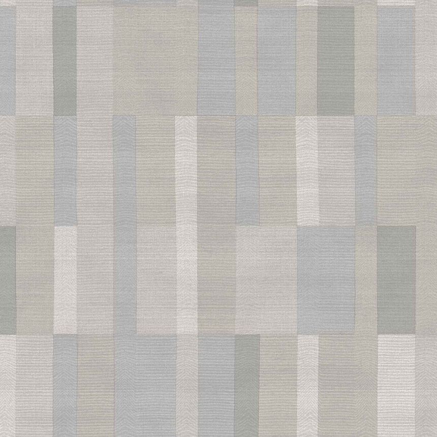 Grau-beige geometrische Vliestapete, 43831, Terra, Cristiana Masi by Parato