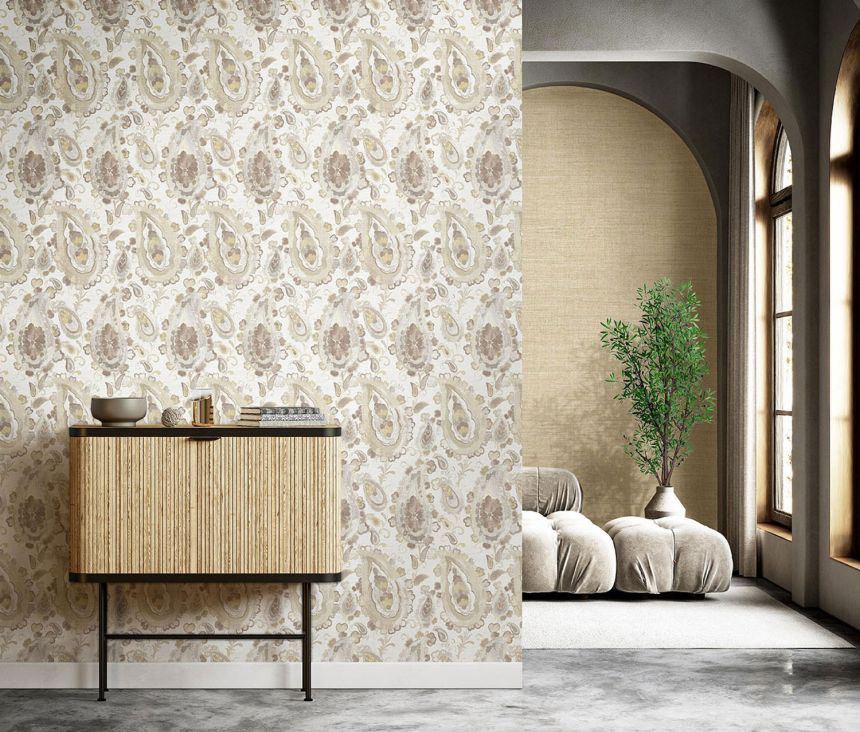 Vliestapete, Ornamente, grau-beige, 39011, Arché, Cristiana Masi by Parato