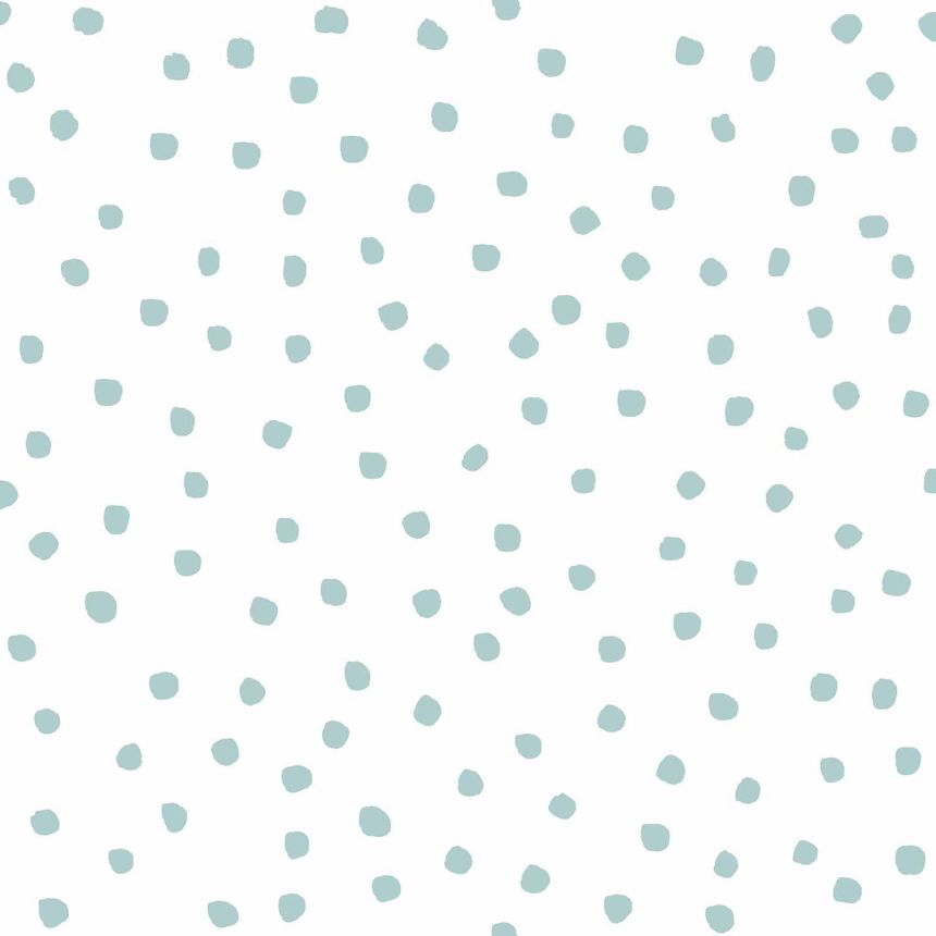 Weiße Vliestapete mit blauen Punkten, 17121, MiniMe, Cristiana Masi by Parato