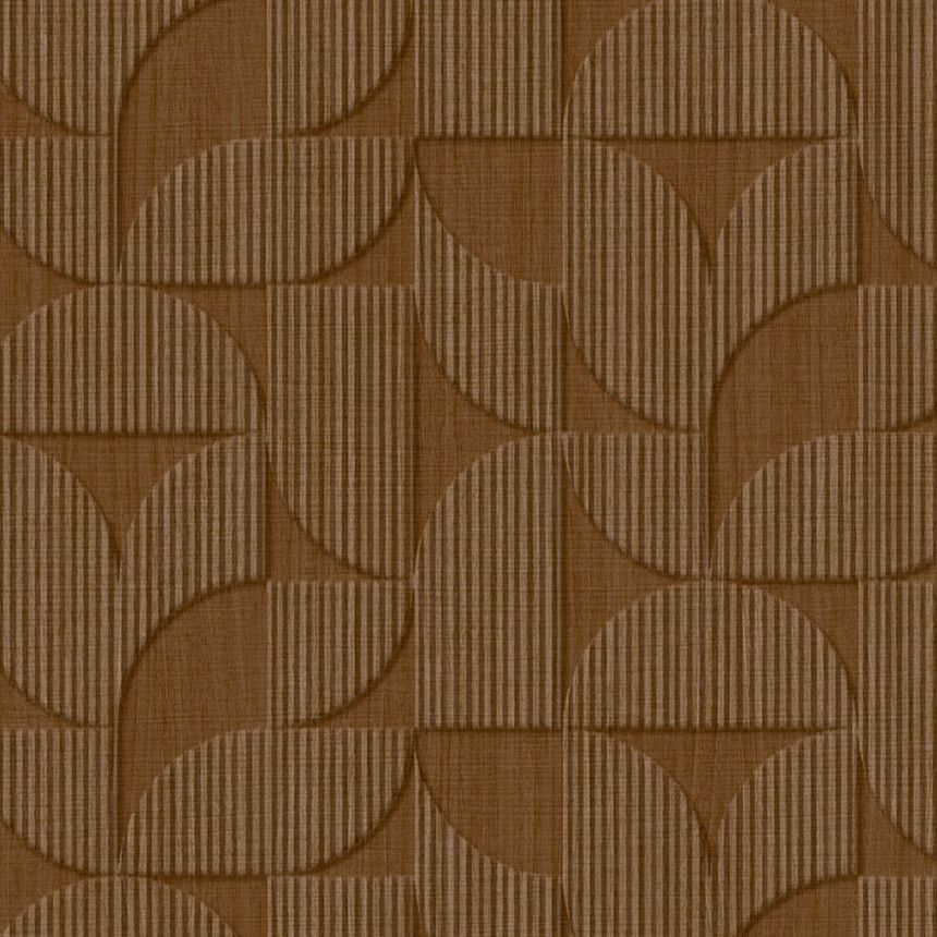 Braune geometrische Retro-Tapete, 333602, Revive, Eijffinger