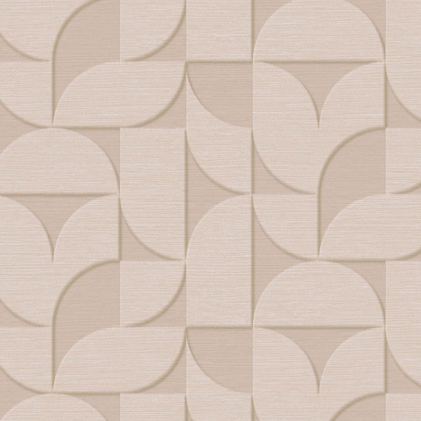 Beige geometrische Retro-Tapete, 333610, Revive, Eijffinger