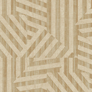 Goldbeige geometrische Retro-Tapete, 333630, Revive, Eijffinger