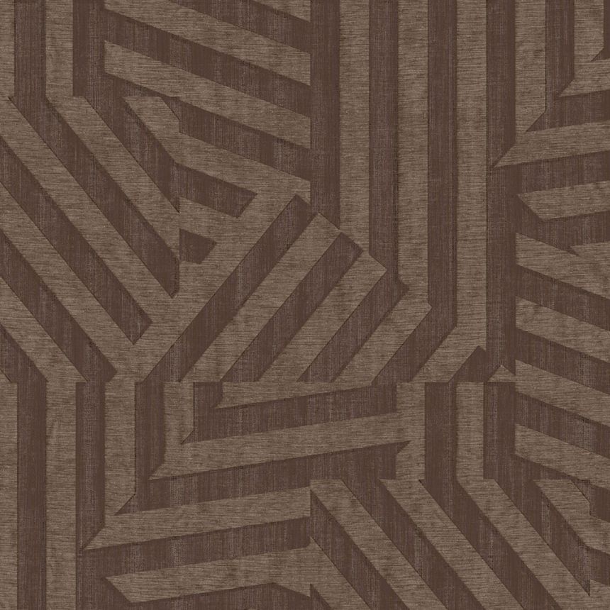 Braune geometrische Retro-Tapete, 333631, Revive, Eijffinger