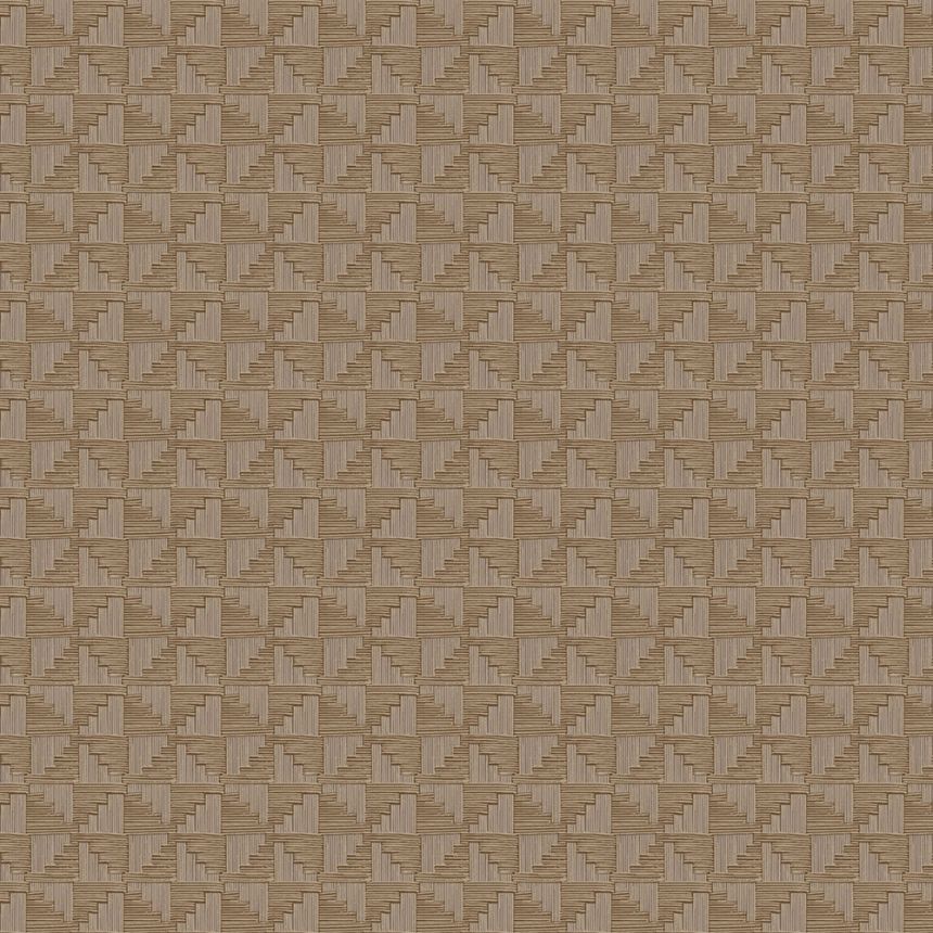 Braune geometrische Retro-Tapete, 333658, Revive, Eijffinger