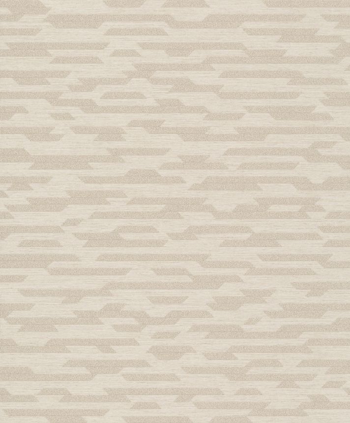 Beige geometrische Vliestapete BZ3215, Belize, Grandeco