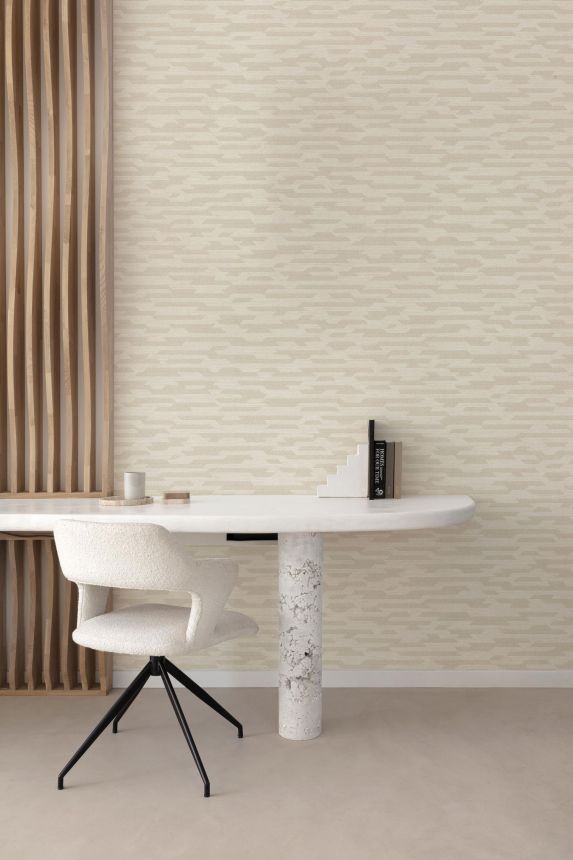 Beige geometrische Vliestapete BZ3215, Belize, Grandeco