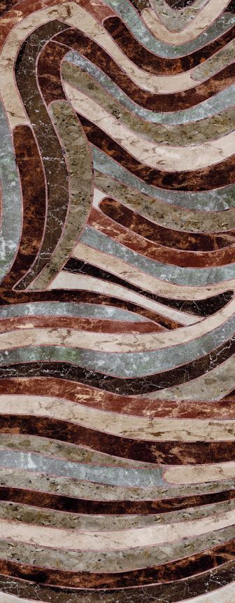 Geometrische Fototapete, grau-braun, DGROC2043-300, Rock, Masureel