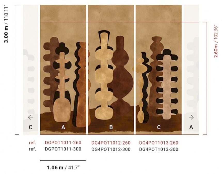 Fototapete, Vasen, braun, DGPOT1011-260, Terra, Masureel