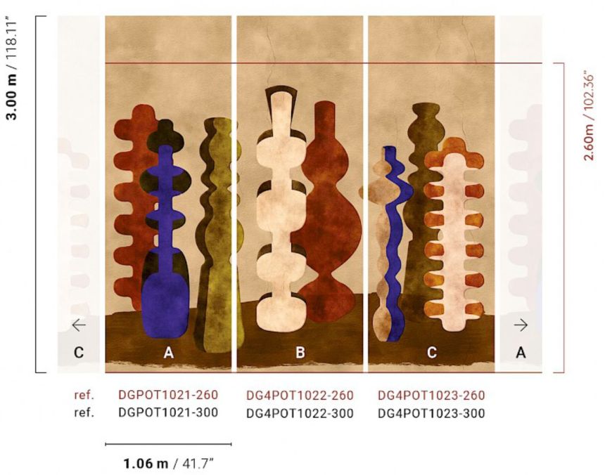 Fototapete, Vasen, braun, DGPOT1021-260, Terra, Masureel