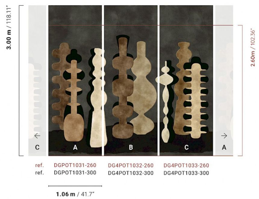 Fototapete, Vasen, braun, DGPOT1031-260, Terra, Masureel