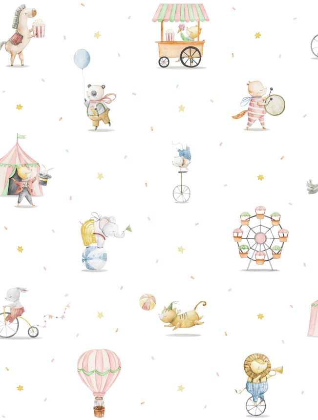 Kindertapete mit Tieren, 971-1, Mika,  ICH Wallcoverings