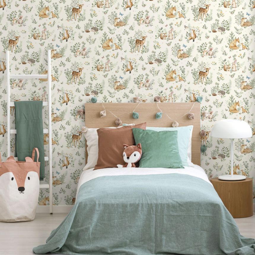 Kindertapete mit Tieren, 972-1, Mika,  ICH Wallcoverings