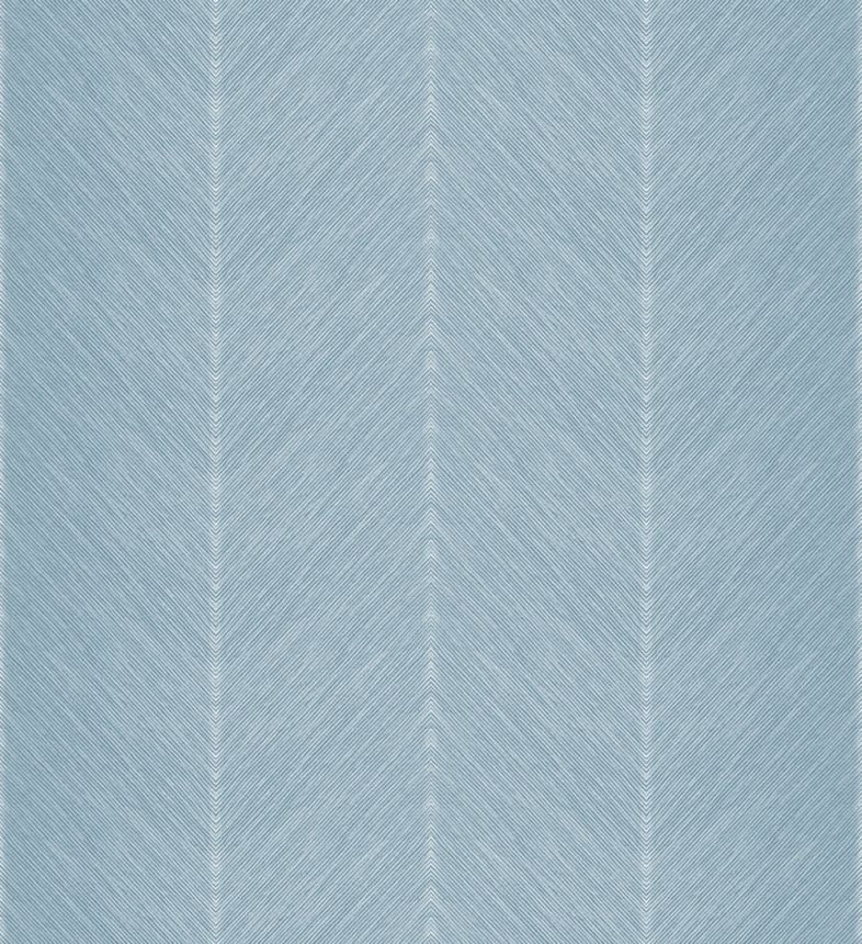 Blaue Vliestapete, Zick-Zack-Muster, M1803-1, Mika,  ICH Wallcoverings