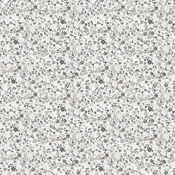 Grau-weiße Blumentapete, MG56667, Mika,  ICH Wallcoverings