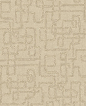 Vliestapete, beige,  Stoffimitat, 340230, Solange, Eijffinger