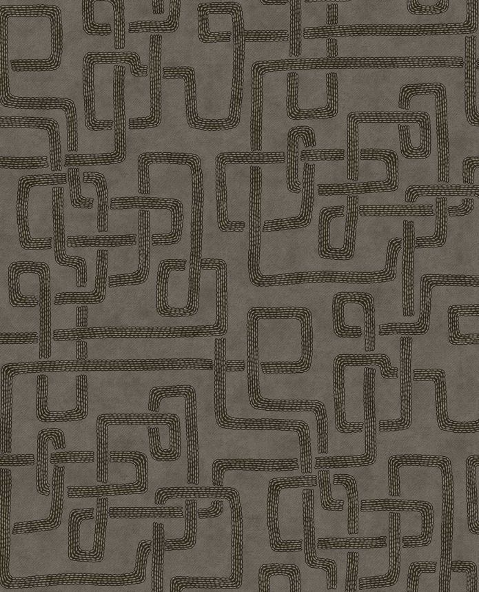 Vliestapete, braungrau,  Stoffimitat, 340233, Solange, Eijffinger