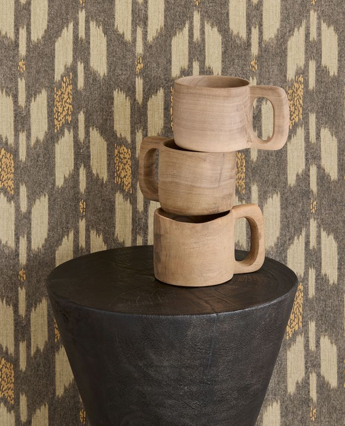 Vliestapete, braun-beige,  Stoffimitat, 340241, Solange, Eijffinger