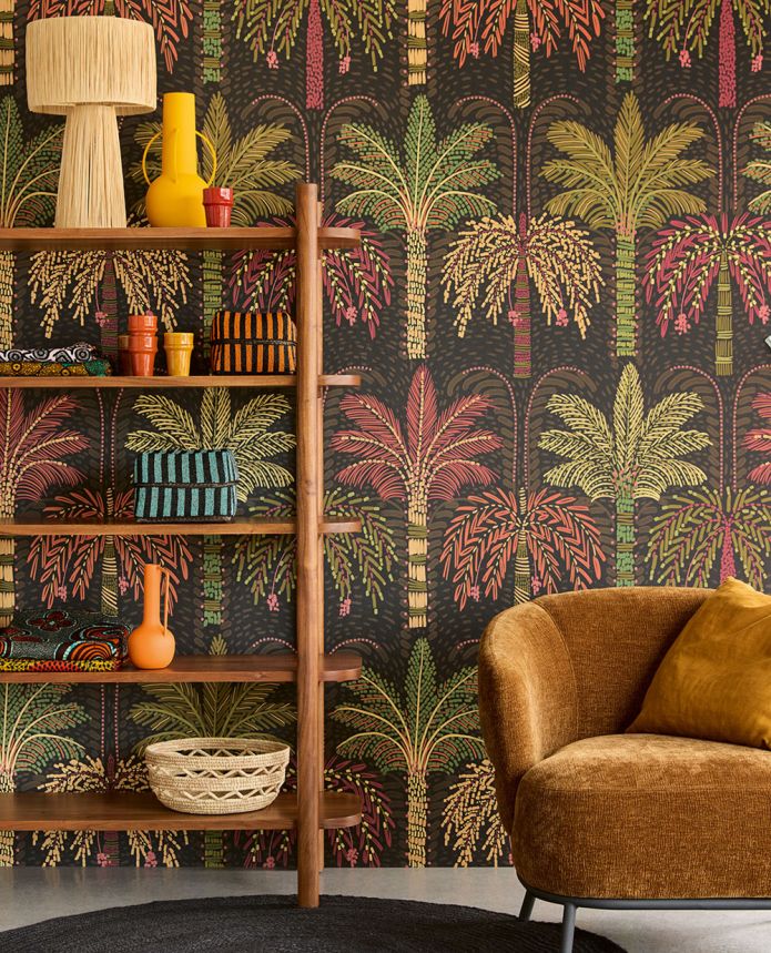 Vliestapete Wandbilder, braun, Palmen, 340290, Solange, Eijffinger