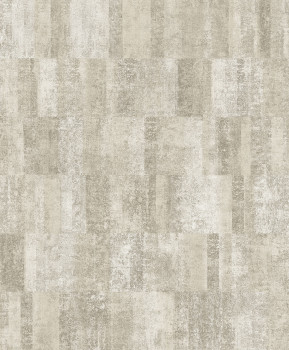 Grau-beige geometrische Vliestapete, A69401, Omura, Grandeco