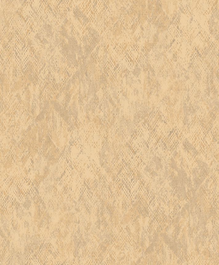 Vliestapete, beige, Schlangenhaut-Imitat, M33402, Nomade, Ugépa