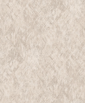 Vliestapete, beige, Schlangenhaut-Imitat, M33407, Nomade, Ugépa